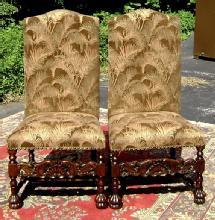 Fine quality Pair solid mahogany Victorian chairs