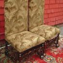 Fine quality Pair solid mahogany Victorian chairs