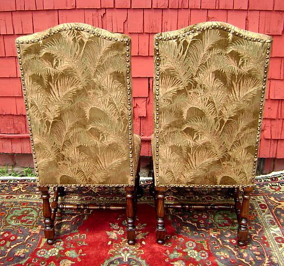 Fine quality Pair solid mahogany Victorian chairs