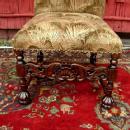 Fine quality Pair solid mahogany Victorian chairs