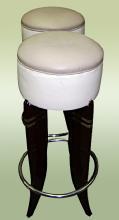 SENSATIONAL PAIR Art Deco inspired HIGH Bar stools
