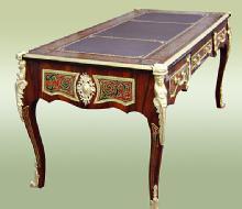 ROYAL French Louis XV Boulle Style LARGE Desk