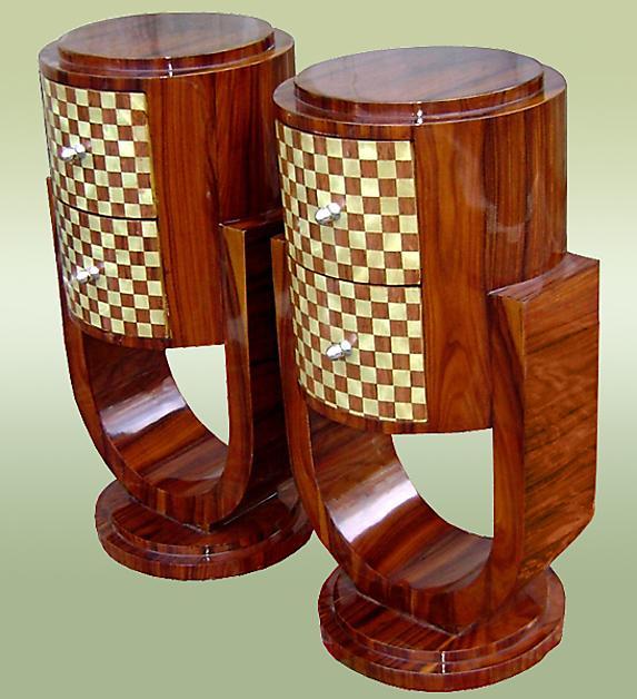 Very elegant Pair of Art Deco style commodes