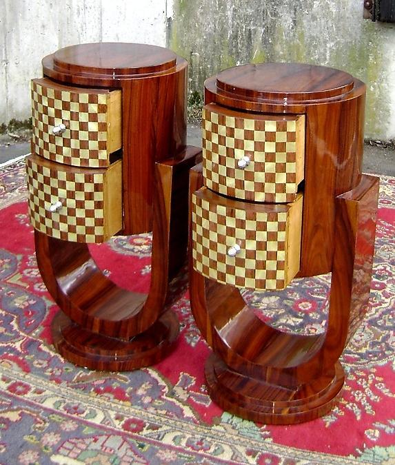 Very elegant Pair of Art Deco style commodes
