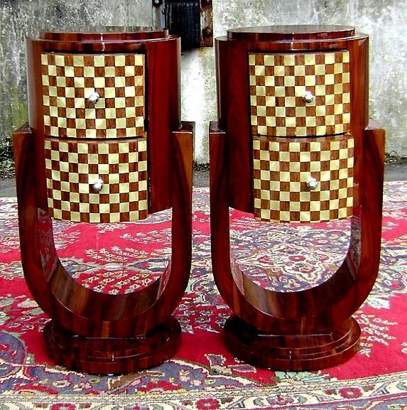 Very elegant Pair of Art Deco style commodes
