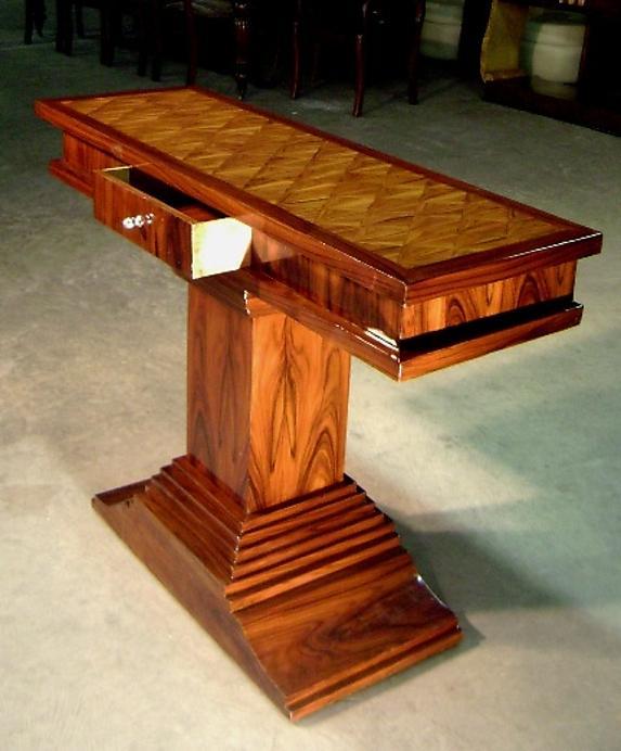 Fine Art Deco style Rosewood console.