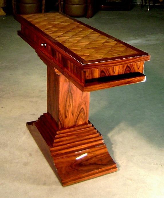 Fine Art Deco style Rosewood console.