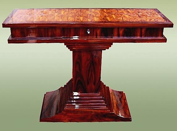 Fine Art Deco style Rosewood console.