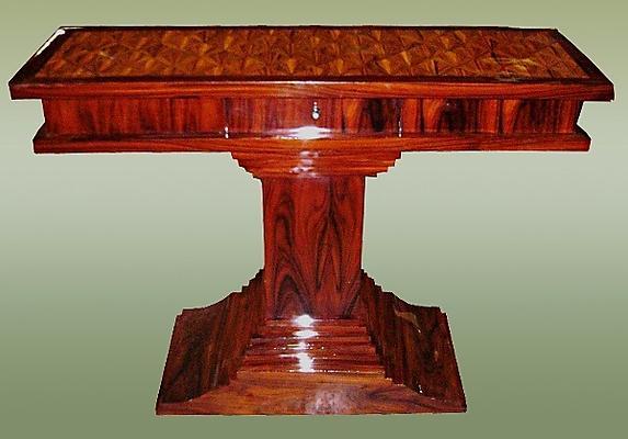 Fine Art Deco style Rosewood console.