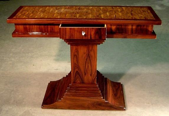 Fine Art Deco style Rosewood console.