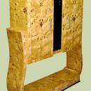 Beautiful Elm wood Art Deco style two toned Bar