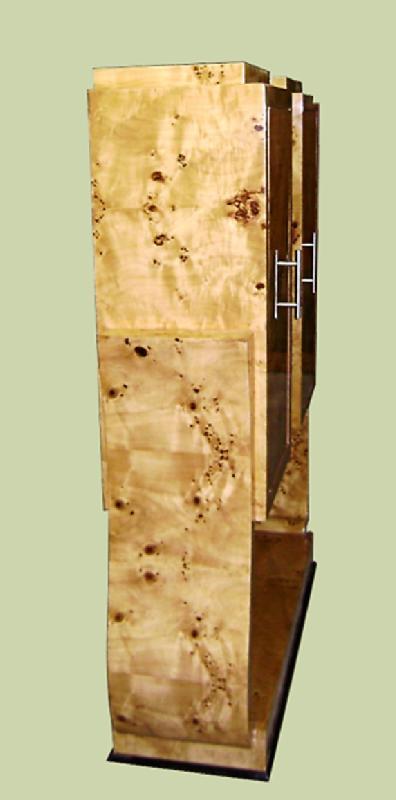 Beautiful Elm wood Art Deco style two toned Bar