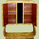 Beautiful Elm wood Art Deco style two toned Bar