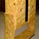 Beautiful Elm wood Art Deco style two toned Bar