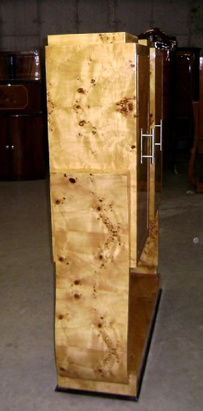 Beautiful Elm wood Art Deco style two toned Bar