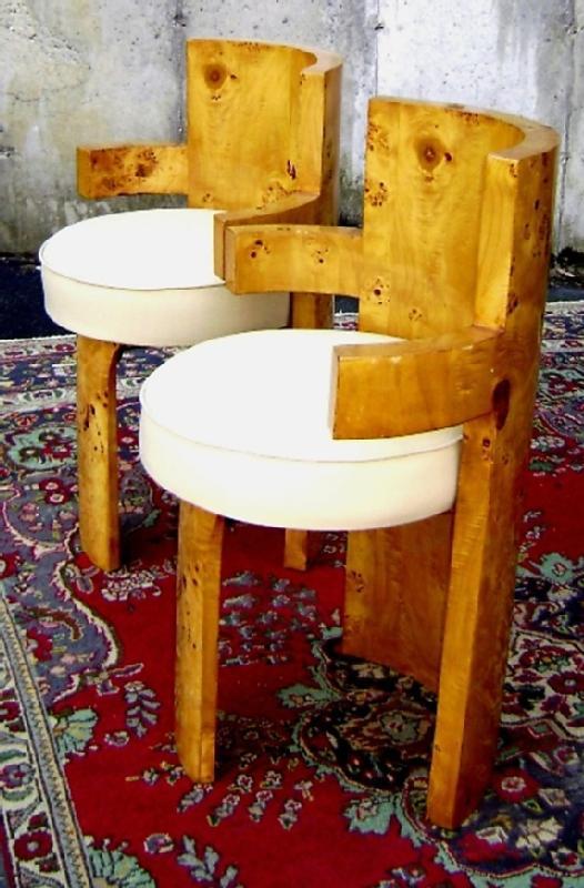 SUPERB PAIR OF quality French Art Deco style chairs