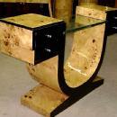 VERY LARGE French Elm Art Deco style console.