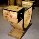 VERY LARGE French Elm Art Deco style console.