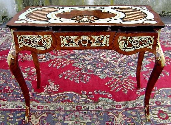 Stunning full MARQUETRY DESK Louis XV style