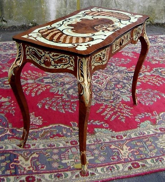 Stunning full MARQUETRY DESK Louis XV style