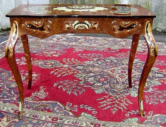 full marquetry lady's desk louis XV style