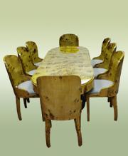 Fabulous Art Deco style Elm Wood Conference/dining set