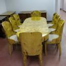 Fabulous Art Deco style Elm Wood Conference/dining set