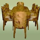 Fabulous Art Deco style Elm Wood Conference/dining set