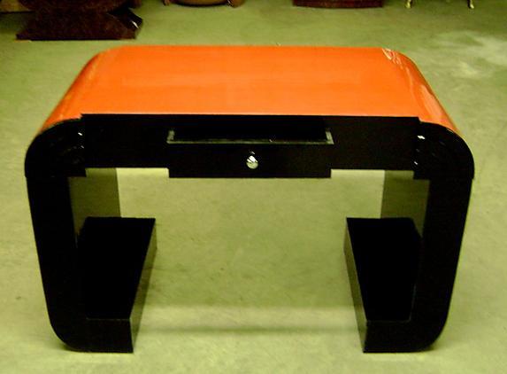 Terrific two toned typical Art Deco style desk