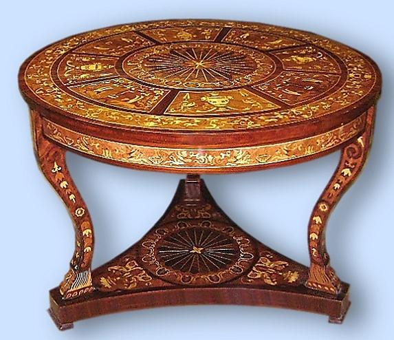 Absolutely Fabulous inlaid Florentine center table