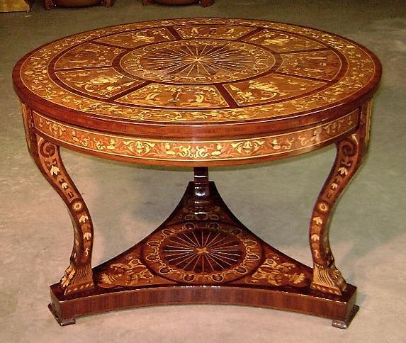 Absolutely Fabulous inlaid Florentine center table