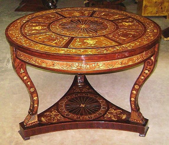 Absolutely Fabulous inlaid Florentine center table