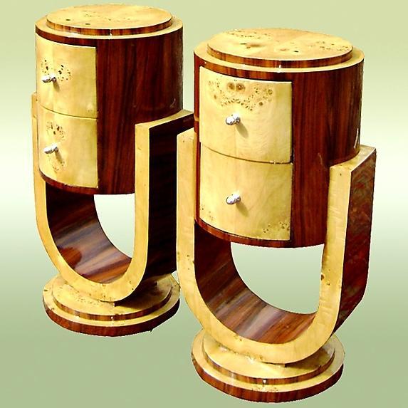 Very elegant Pair of Art Deco style commodes