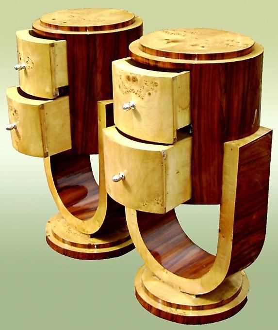 Very elegant Pair of Art Deco style commodes