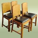 Elegant Set of 4 English antique quality country chairs