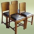 Elegant Set of 4 English antique quality country chairs
