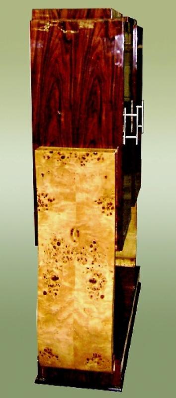 Quality Elm and rosewood Art Deco style Bar