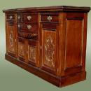 TOP quality Victorian style bow fronted sideboard