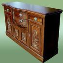 TOP quality Victorian style bow fronted sideboard