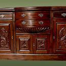 TOP quality Victorian style bow fronted sideboard