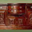 TOP quality Victorian style bow fronted sideboard