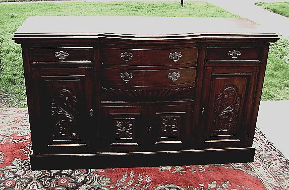 TOP quality Victorian style bow fronted sideboard