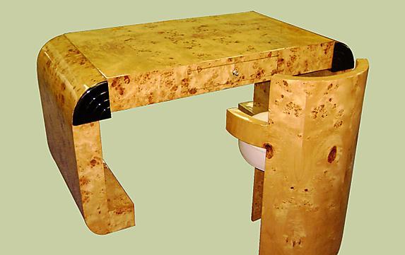 UNCOMMON!!French Elm Art Deco style desk