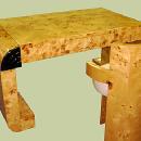 UNCOMMON!!French Elm Art Deco style desk