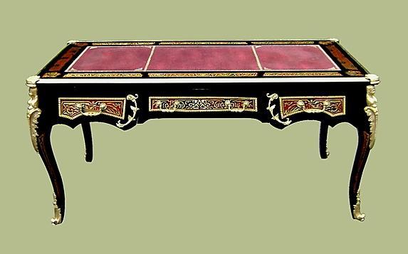 IMPERIAL!!French Louis XV Boulle Style LARGE Desk