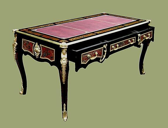 IMPERIAL!!French Louis XV Boulle Style LARGE Desk