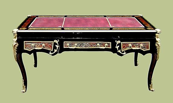 IMPERIAL!!French Louis XV Boulle Style LARGE Desk