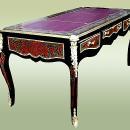 QUALITY Louis XV Boulle Style inlaid LARGE Desk