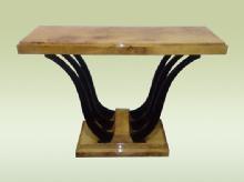 uniquely designed two toned Art Deco style console
