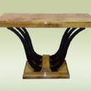 uniquely designed two toned Art Deco style console